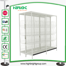 Gondola Shelf Supermarket Display Shelving with Wire Basket